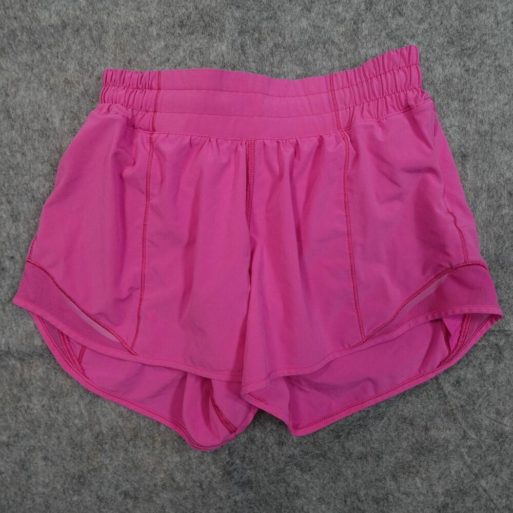 Lululemon Shorts Womens 2 Long Hotty Hot 4" Pink Gym Run Workout